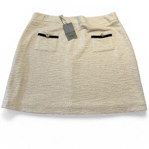 Preston & York NWT XXL Cream Skirt with Black Details